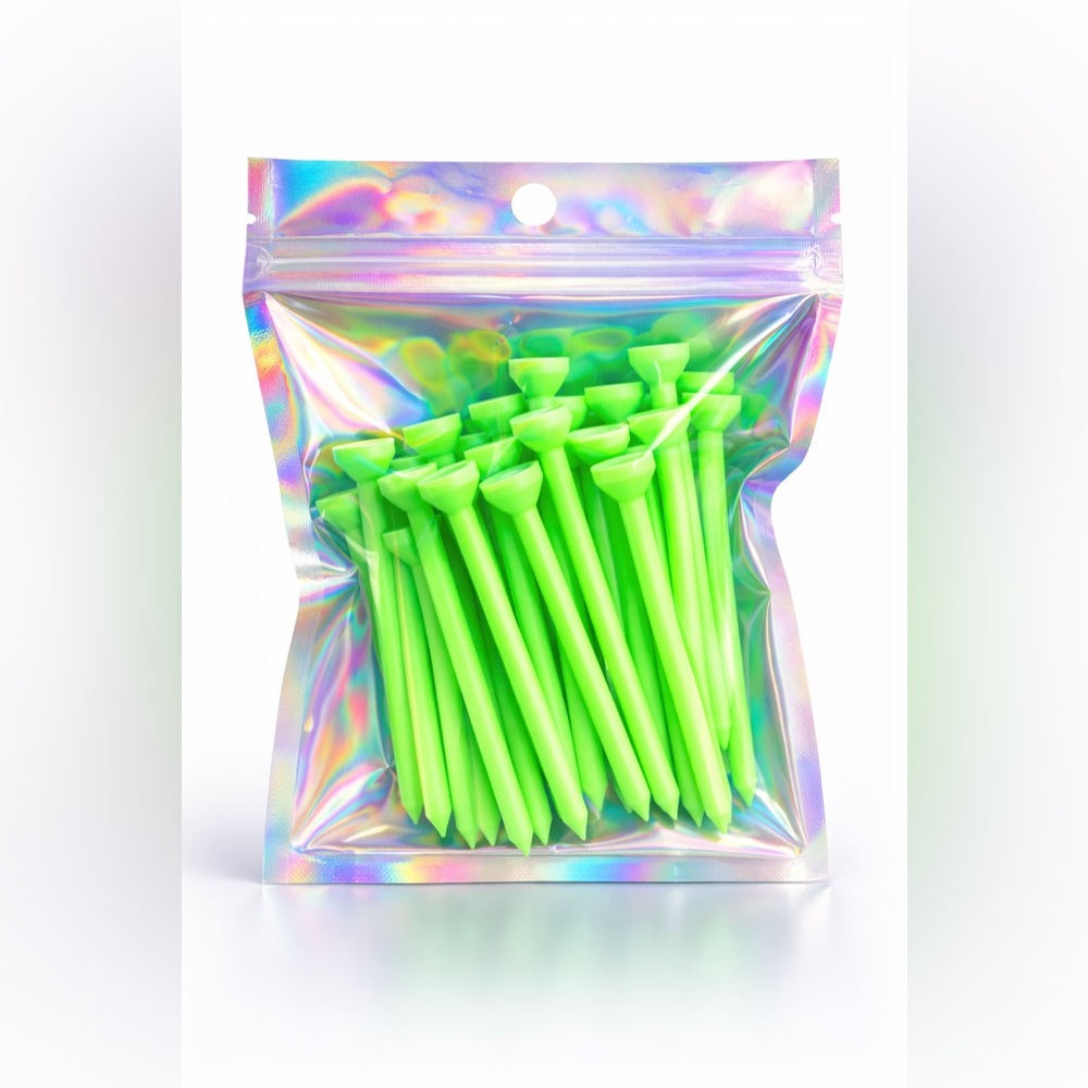 Neon Green Golf Tees - 25 pack